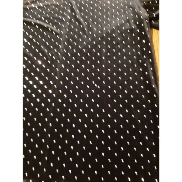 Large H&M Black Short Sleeve Silver Embellished Rear Zip Dress Special Occasion - Picture 2 of 4